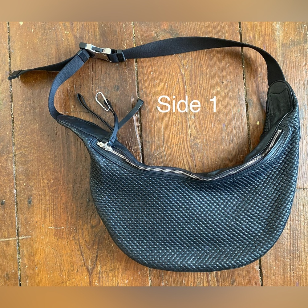rag & bone Black Woven Hobo Bag